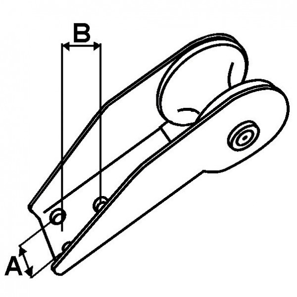 Euromarine Stainless Steel Bow Cleat - N°2 - comptoirnautique.com
