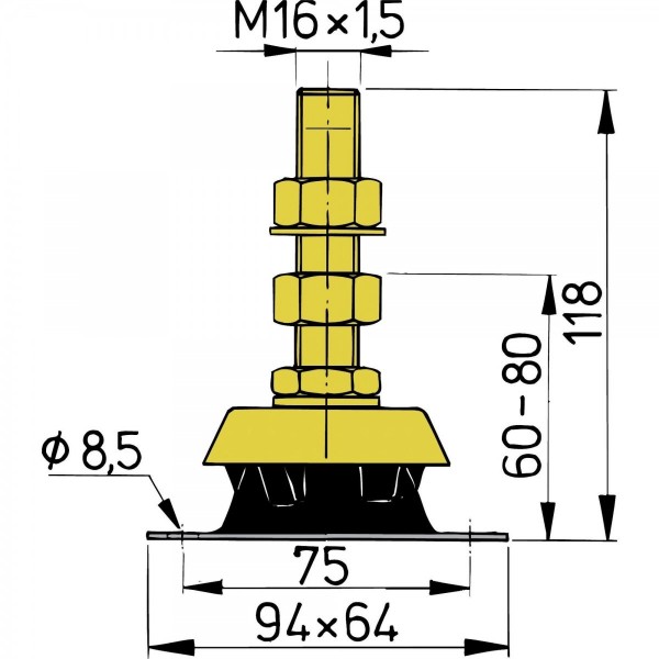 Support moteur flexibles K25V et K35V - N°2 - comptoirnautique.com