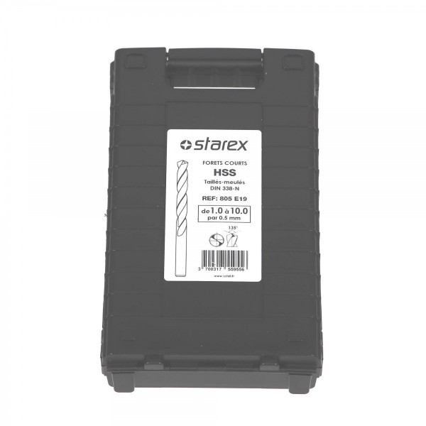 Coffret de 19 forets taillés meulés 805 pour inox - N°3 - comptoirnautique.com