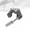 Horizontal balcony mount (ø28.6/31.8 mm) for rectangular barbecue - N°1 - comptoirnautique.com