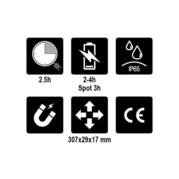 Schlanke, wiederaufladbare Gelenklampe 1838SLIM mit 3 LEDs - N°5 - comptoirnautique.com