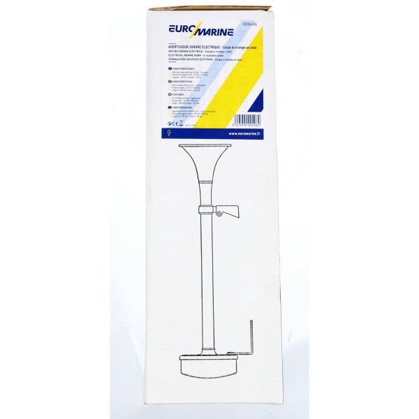 12V Stainless Steel Electromagnetic Horn - N°2 - comptoirnautique.com