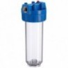 -filter housing F43 9-3/4'' 3/4'' BSP blue, brass insert and 8mm gasket
