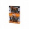 Set of 8 stainless steel screwdrivers -, 1293INOX/D8