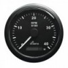 Drehzahlmesser „-“ Drehzahlmesser „ - “ Betriebsstundenzähler ø85 mm Blackline / Silverline - N°1 - comptoirnautique.com