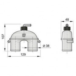 Anti-siphon ASD ø38 mm