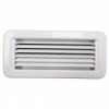 Griglia di ventilazione rettangolare -, in plastica bianca - N°1 - comptoirnautique.com