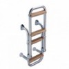 Escalera de acero inoxidable y madera - N°1 - comptoirnautique.com