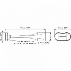 Bi---tone TT2 horn with...