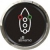Silverline ø52mm Navigation Light Indicator - Black Chrome - N°1 - comptoirnautique.com