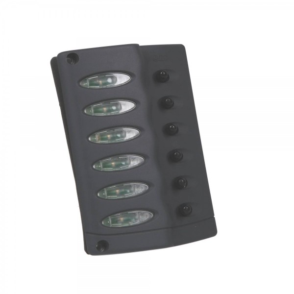 Quadro de proteção diferencial com rearmamento automático e 6 interruptores - N°15 - comptoirnautique.com