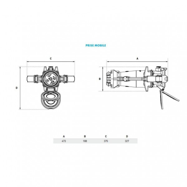 DS4 Industrial Connector - N°2 - comptoirnautique.com