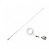 Antenne VHF RA1225 - 6db - fouet fibre 2,4m - câble 6m - embase inox - N°5 - comptoirnautique.com