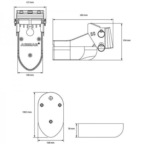 Sonde TM258 2D Tableau Arrière - N°3 - comptoirnautique.com