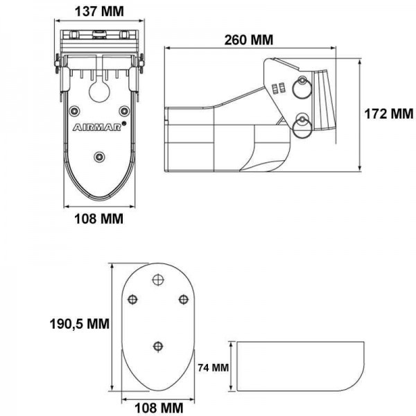 Sonde TM260 2D Tableau Arrière 1kW - N°3 - comptoirnautique.com