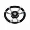 Volant 012 Inox et cuir ø350 mm - N°1 - comptoirnautique.com