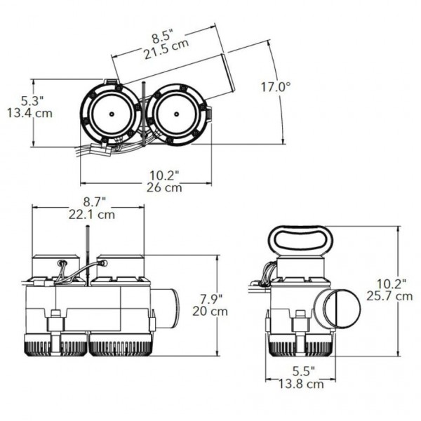 Pompe de cale mobile - gros débit 7700D - N°6 - comptoirnautique.com