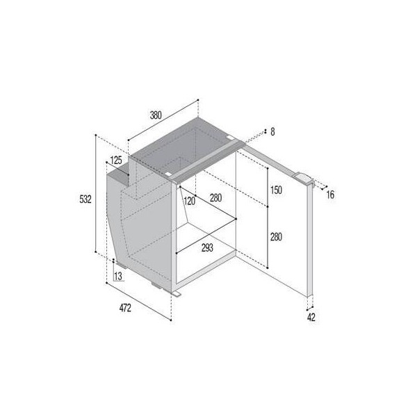 Frigoríficos de una puerta -, 51 l -, C51 CHR - N°4 - comptoirnautique.com
