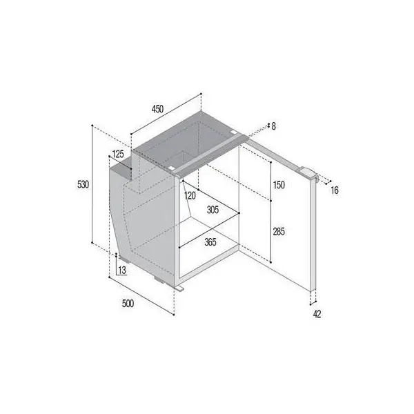 - 62L Single-Door Refrigerators - C62 CHR - N°2 - comptoirnautique.com