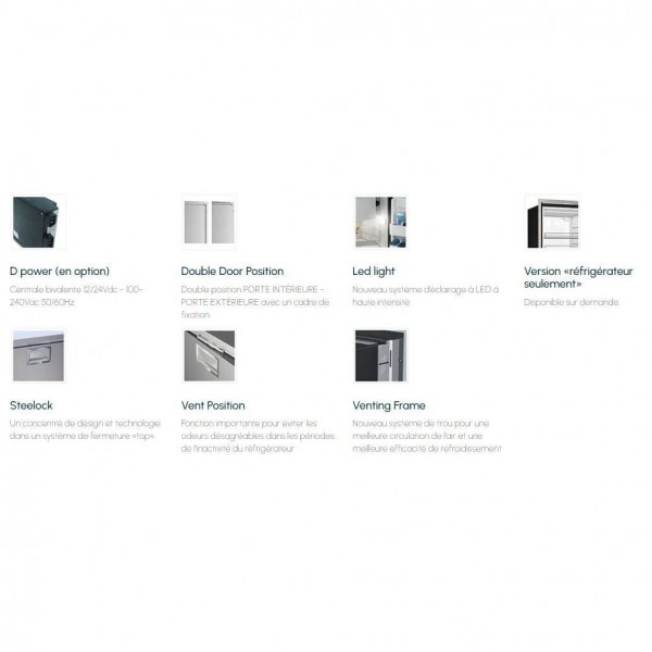 62L Stainless Steel Refrigerator - N°3 - comptoirnautique.com