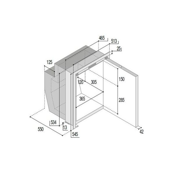 62L Stainless Steel Refrigerator - N°4 - comptoirnautique.com