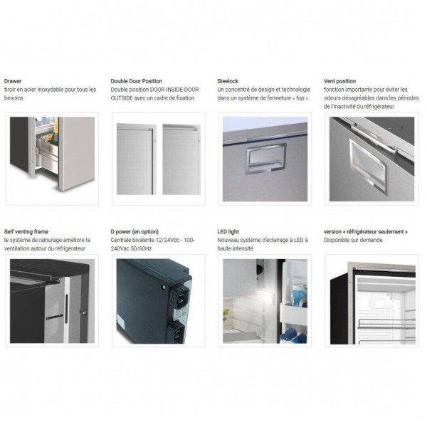 Réfrigérateur inox 51L - N°4 - comptoirnautique.com