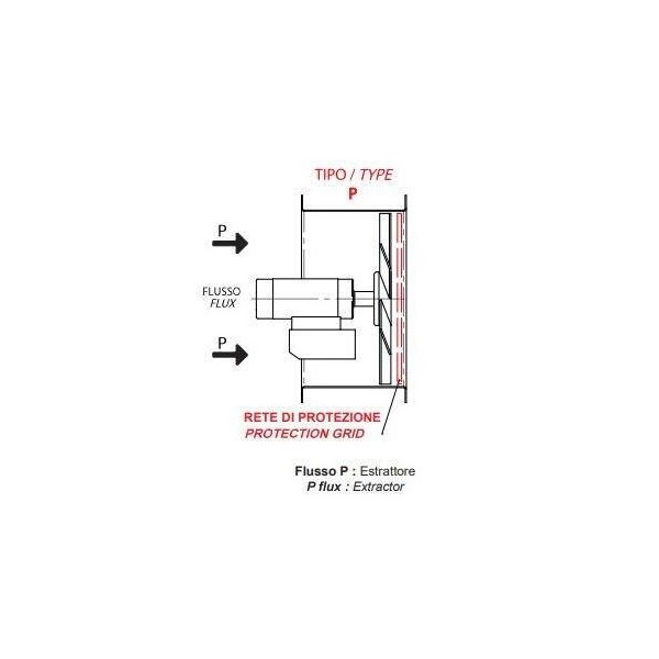 Ventilador de bodega VE 45/2-24 V - P - extractor - 0,6 kW - 8000 m³/h - 175 Pa - N°2 - comptoirnautique.com