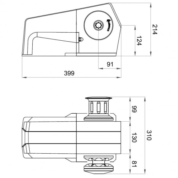 Devon Horizontal Windlass - N°4 - comptoirnautique.com