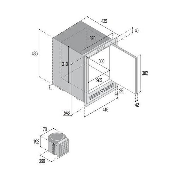 Macchine per il ghiaccio con gruppo frigorifero esterno -, 24 L -, IM XR OCX2 - N°6 - comptoirnautique.com
