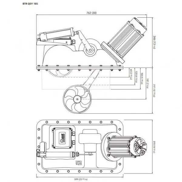 Propulseur rétractable brushless et proportionnel QSY - N°2 - comptoirnautique.com
