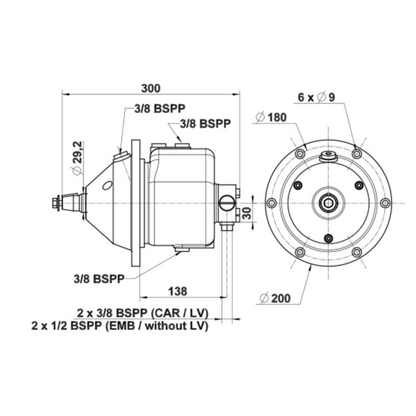 Pompe hydraulique 170 CT EMB 8° voilier - 2201421 - N°3 - comptoirnautique.com