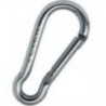 Alpine carabiner without an eye