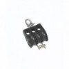 Triple pulleys with swivel and ring - N°1 - comptoirnautique.com