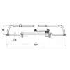 Vérin VHM 228 - 2200322 dimensions - N°2 - comptoirnautique.com