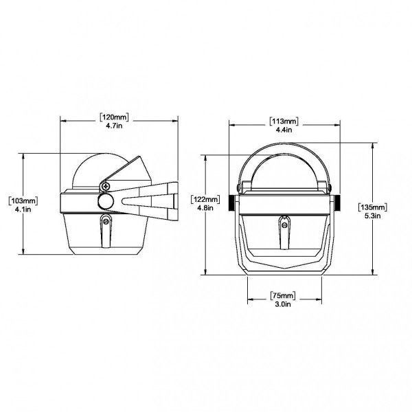 Compas Explorer sur étrier - N°2 - comptoirnautique.com