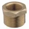 Redutor de latão macho 1/4" - e fêmea 1/8"