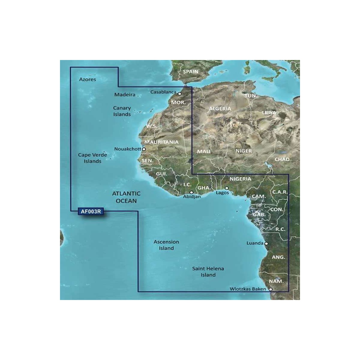 Carte Bluechart G3 Vision Regular VAF003R GARMIN