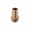 - -Anschlussstück mit Gewinde und Riffelung, 2''1/2 x 65 mm