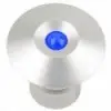 Lampe de courtoisie bleue Houat en inox poli - N°1 - comptoirnautique.com