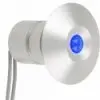 Lampe de courtoisie bleue Houat en inox poli - N°2 - comptoirnautique.com