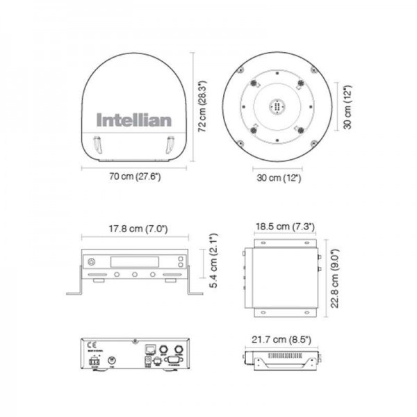 Antenne TV satellite I6P - N°3 - comptoirnautique.com
