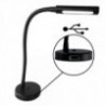 Arz Table Lamp with Switch and USB Port, Matte Black, 10W, Warm White