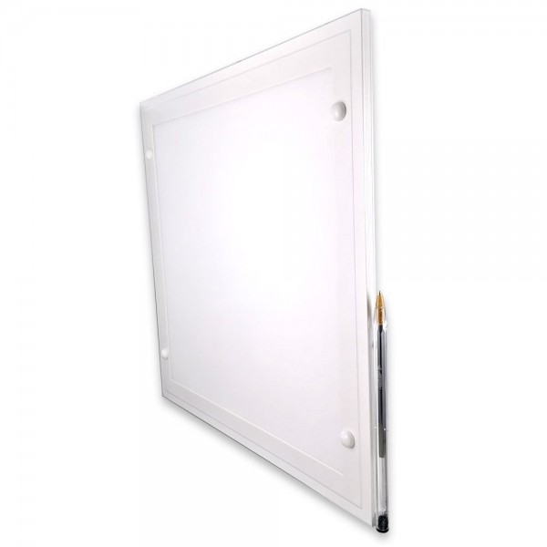 Plafonnier CHAUSEY Dimmable -20W blanc neutre 4500K - 300x300x10mm - 230 VAC Aluminium blanc - N°2 - comptoirnautique.com