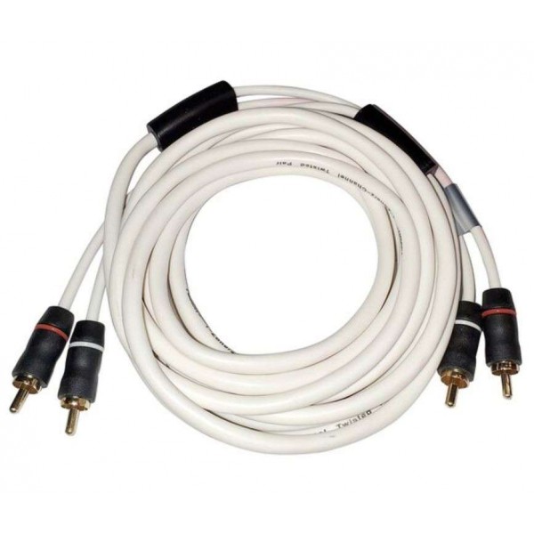 Connecteur RCA mâle blanc pour assemblage de câbles