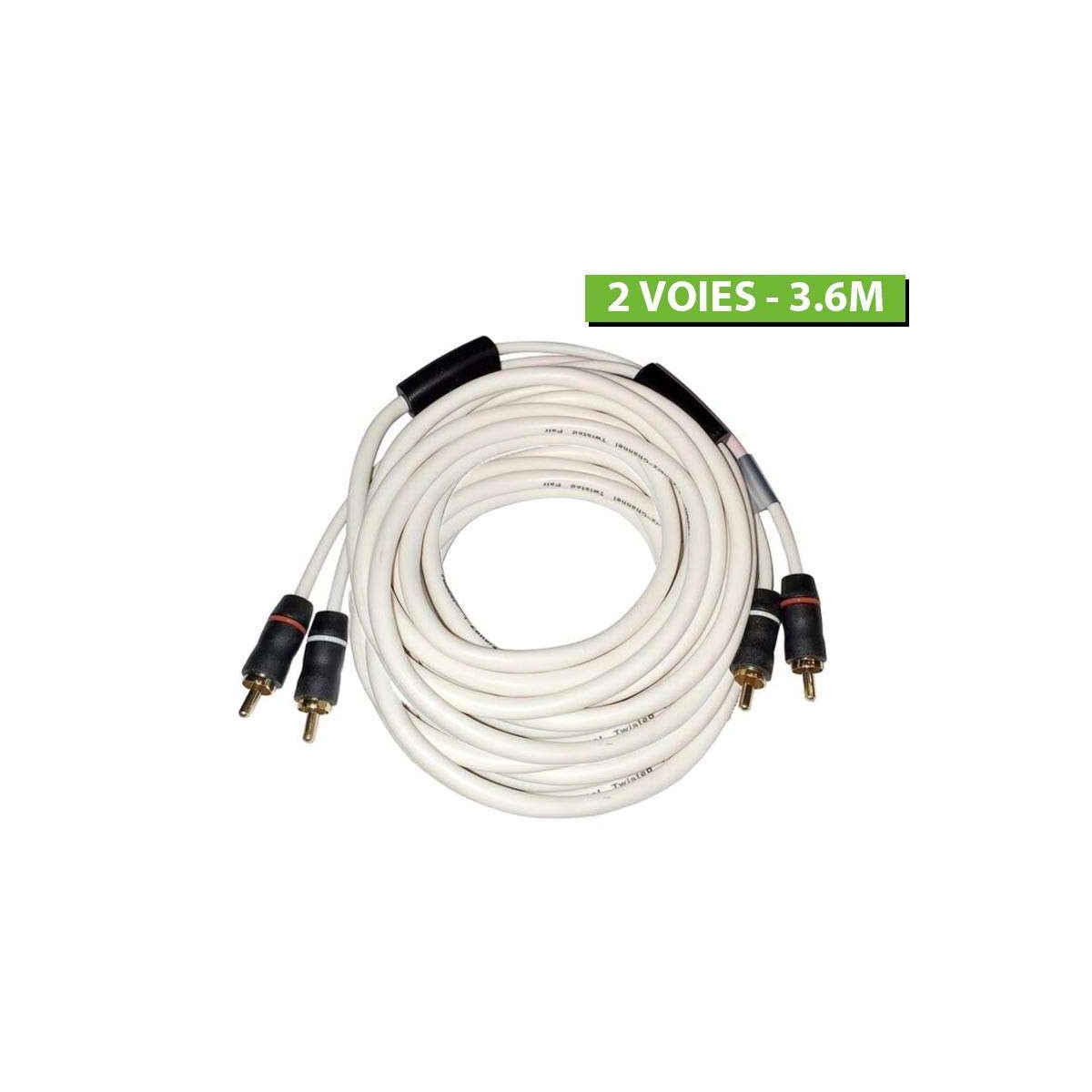 Câble RCA mâle 2 voies