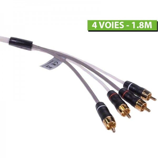Câble RCA mâle 4 voies blindé - N°2 - comptoirnautique.com