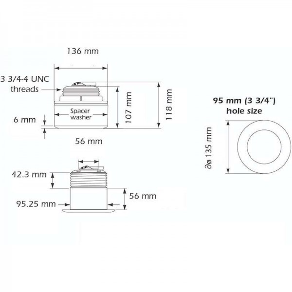 Sonde SS175HW traversante inox CHIRP - N°3 - comptoirnautique.com