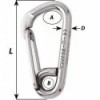 Moschettone da pompiere asimmetrico " - " ø10x100 mm - N°3 - comptoirnautique.com