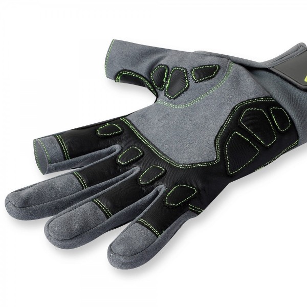 - Performance Long-Finger Gloves for Adults- Gray/Yellow - N°4 - comptoirnautique.com