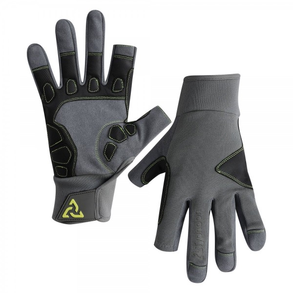 Gants Performance Doigts Longs - pour adulte- Gris/Jaune - N°7 - comptoirnautique.com